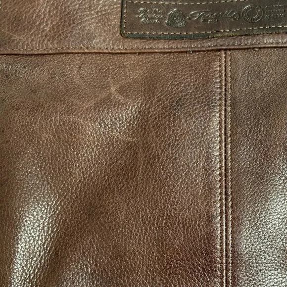 ๐ VINTAGE fossil brown leather crossbody bag - Picture 10 of 16